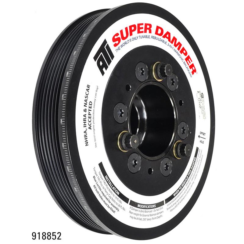 ATI Super Damper Balancer Pulley LS 98 - 02 Camaro SS HTD Crank Crankshaft LS1 GTO HTD Hub - ICT Billet ATI - 918852