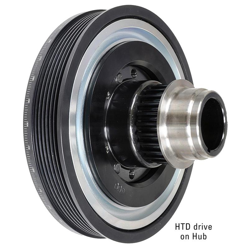 ATI Super Damper Balancer Pulley LS 98 - 02 Camaro SS HTD Crank Crankshaft LS1 GTO HTD Hub - ICT Billet ATI - 918852