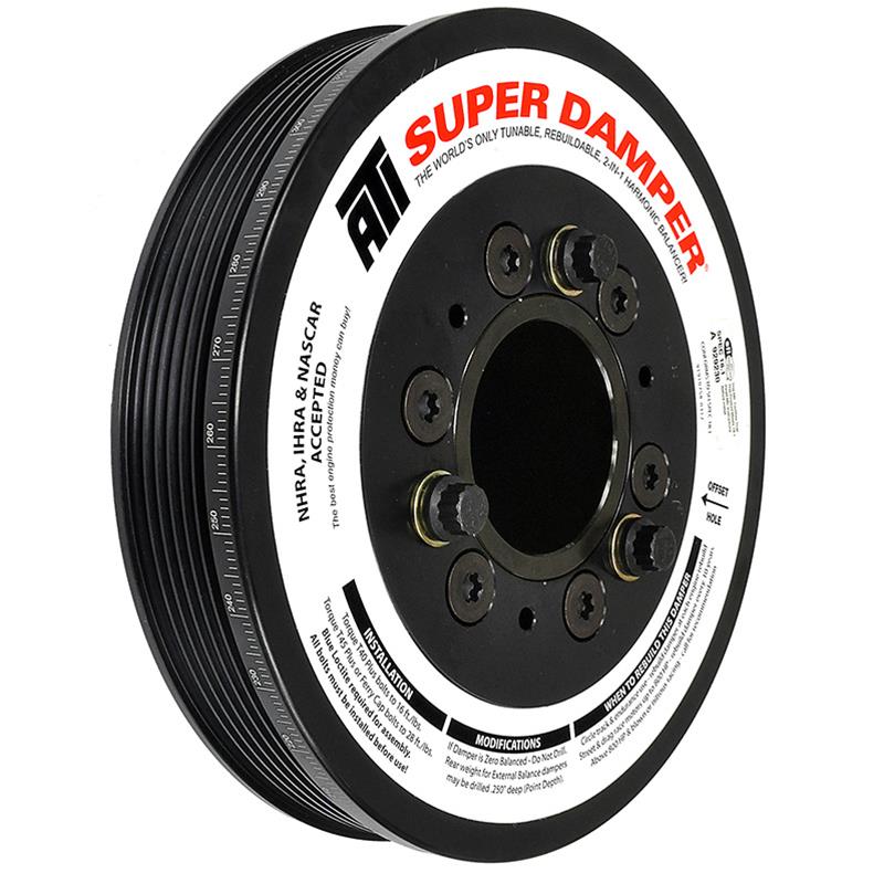 ATI Super Damper Harmonic Balancer Pulley LS Truck SUV Crank Crankshaft LQ4 5.3L 6.0L - ICT Billet ATI - 918644