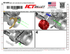 BBC Alternator / Power Steering Pump Bracket - Head & WP Mounted - ICT Billet 551490