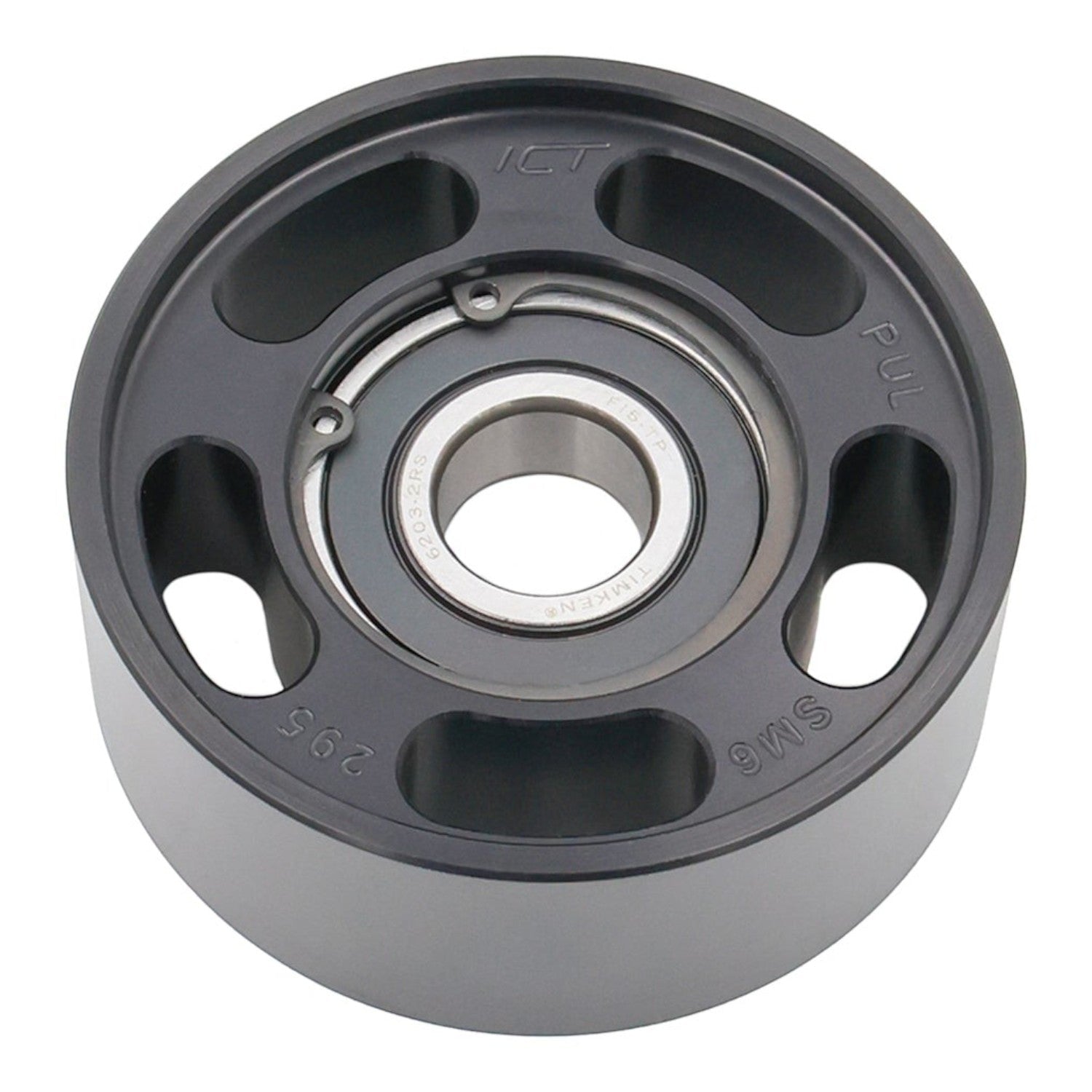 Billet 6-Rib Smooth Idler Pulley - ICT Billet PUL-SM6-295
