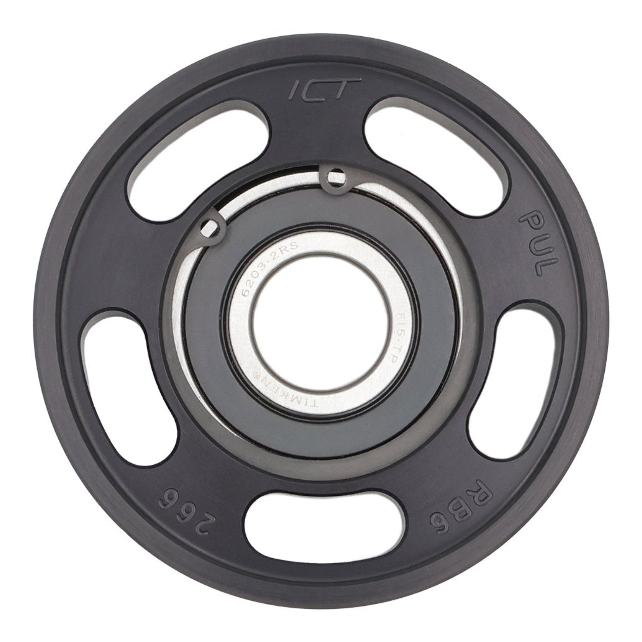 Billet 6 Ribbed Idler Pulley - ICT Billet PUL-RB6-266