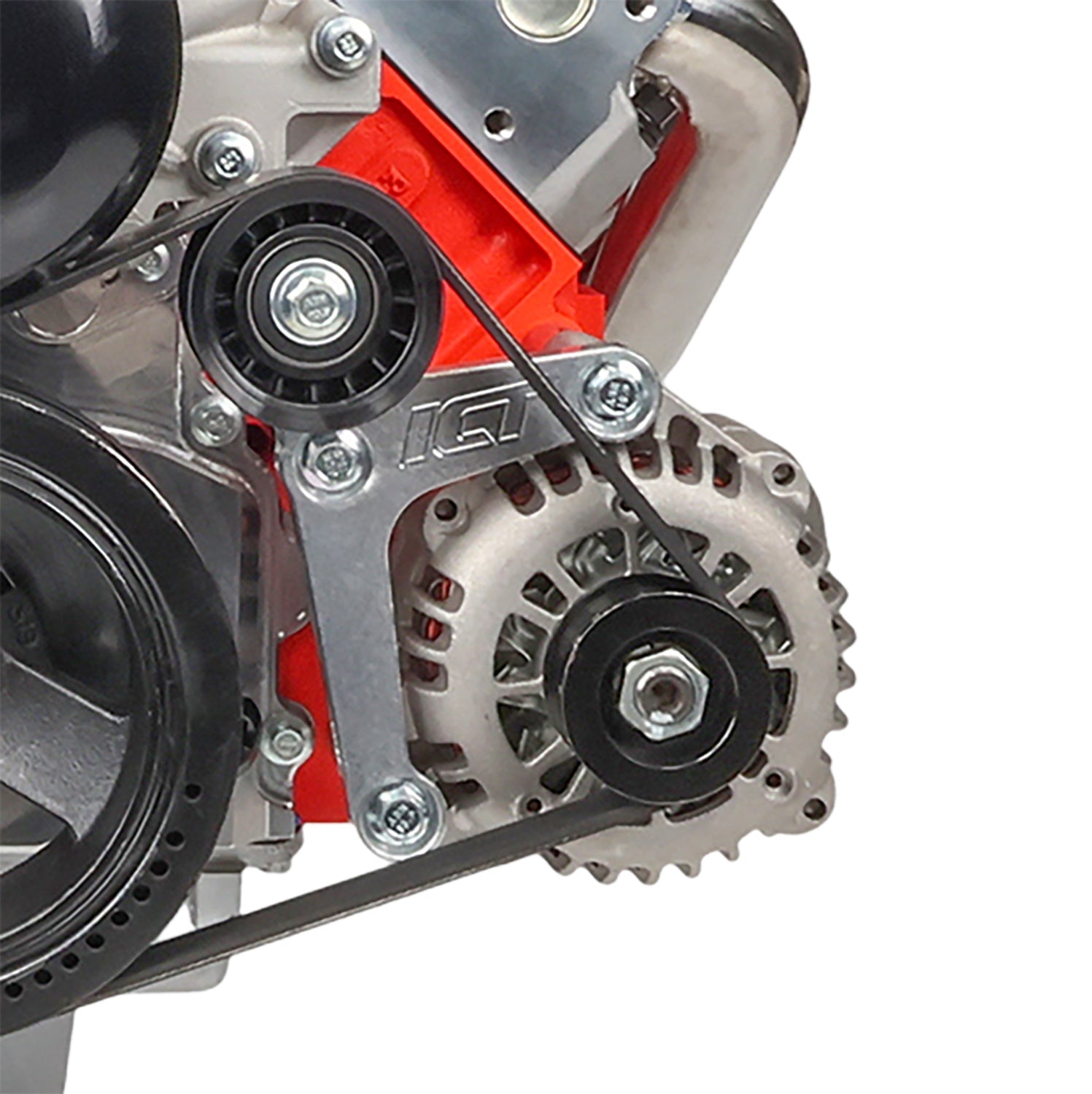 Billet Alternator Bracket Low Mount Compatible with LS1 Camaro - ICT Billet 551667-2