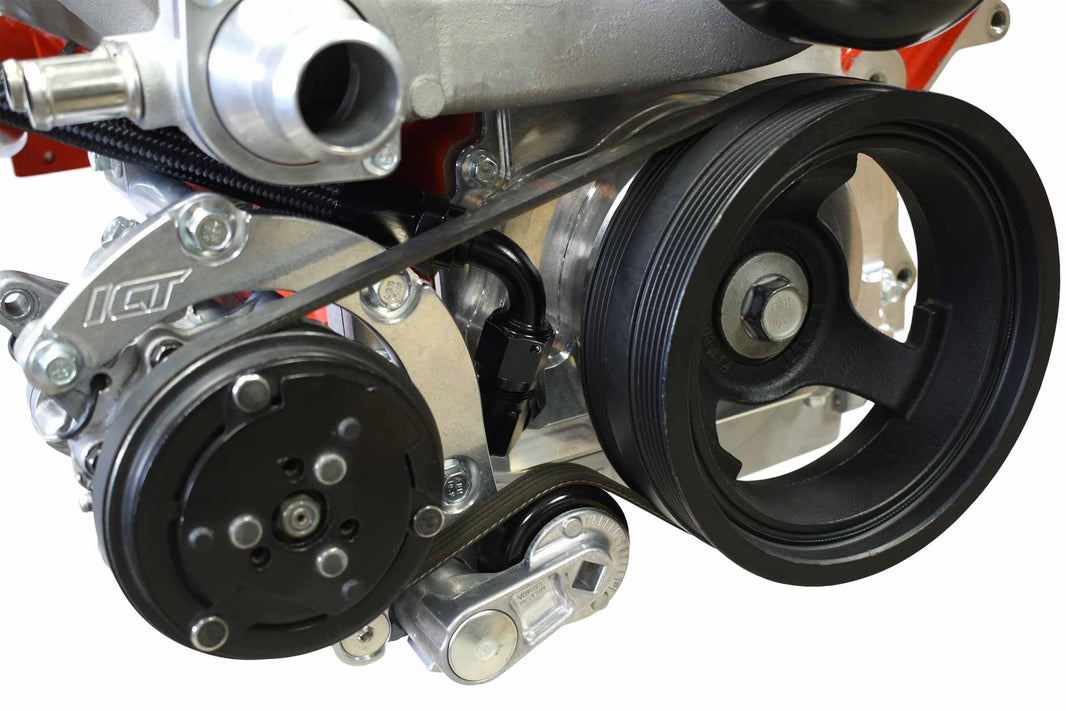Billet LS Gen 3 Turbo Oil Drain Timing Chain Cover | ICT Billet