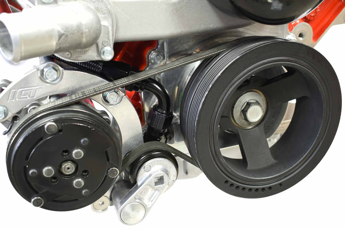 Billet LS Gen 4 Turbo Oil Drain Timing Chain Cover | ICT Billet