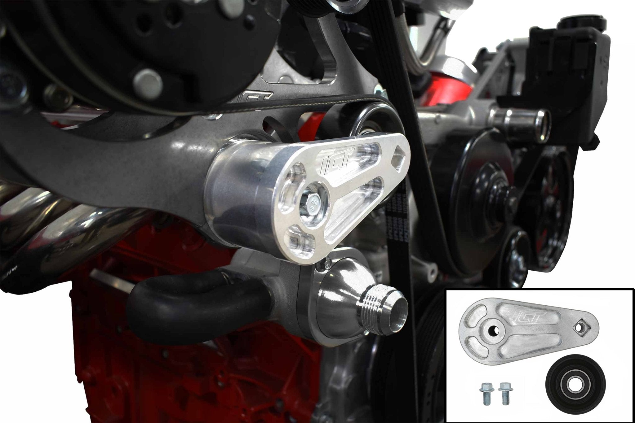 Billet Heavy Duty Single Bolt Manual Belt Tensioner - ICT Billet 551479-LS01