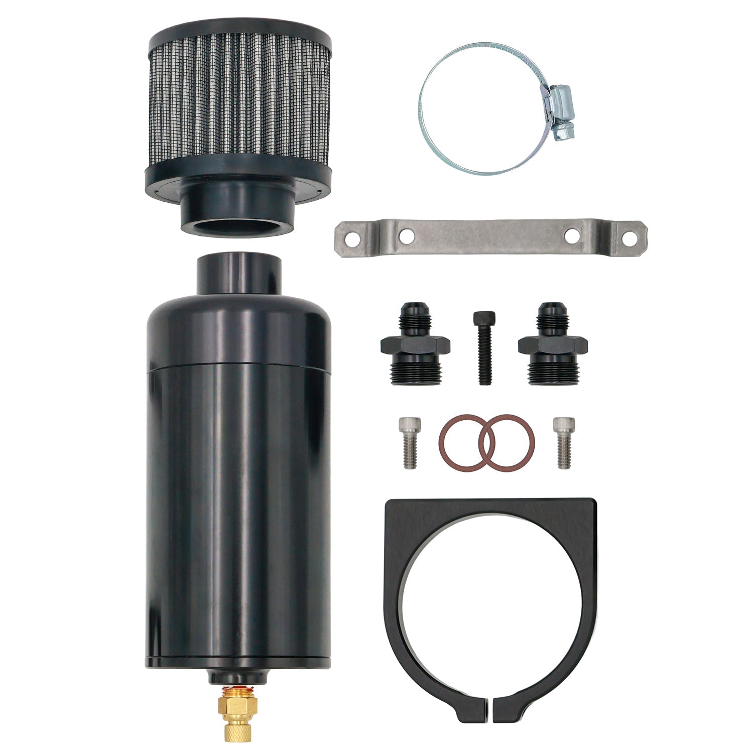 Billet Oil Catch Can Dual - 6AN - ICT Billet 551084-B06AN2