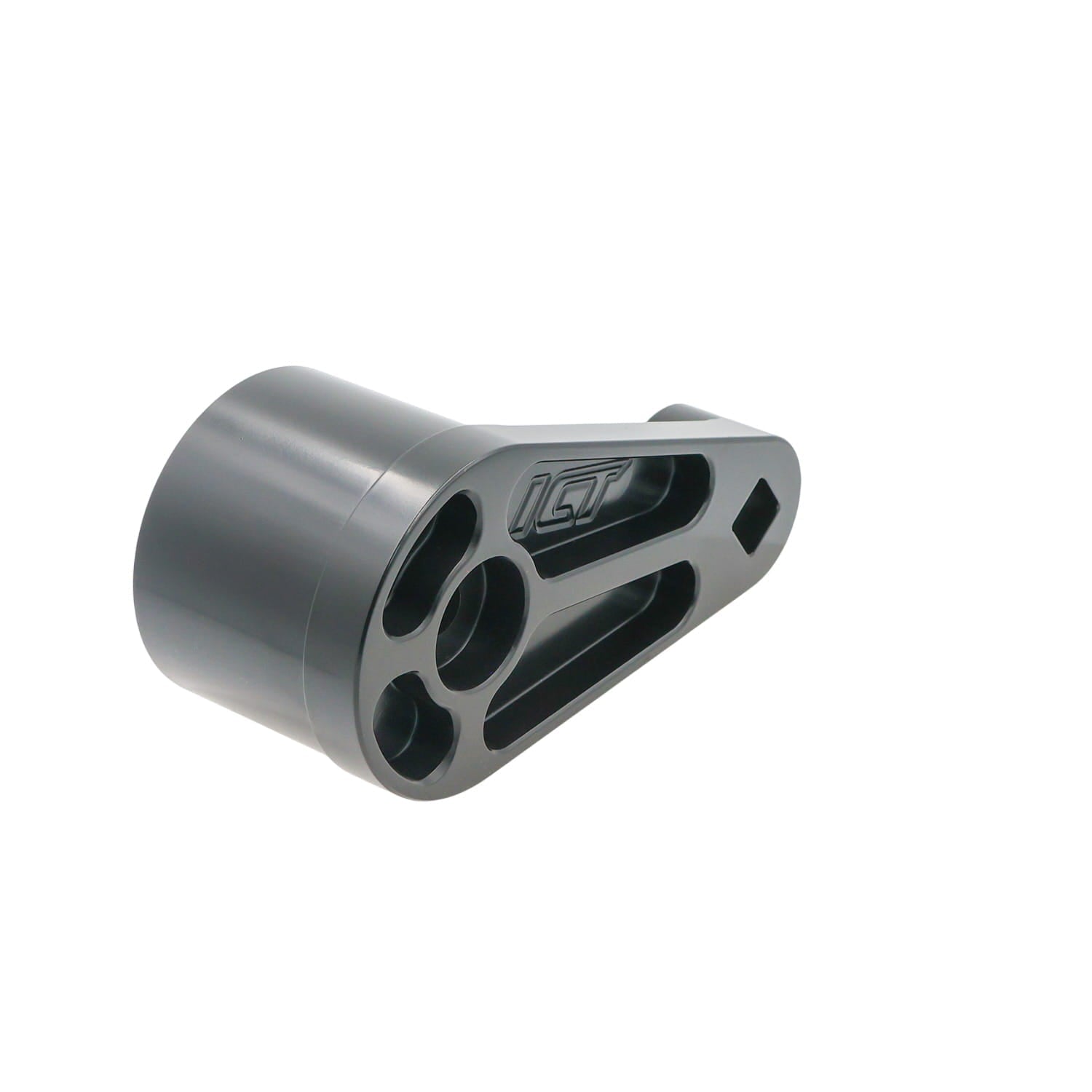 Black Cerakote Billet Heavy Duty Single Bolt Manual Belt Tensioner - ICT Billet 551479-LS01B
