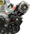 Black Cerakote LS Truck Alternator and Power Steering Kit Driver Side - ICT Billet 551519X-3B