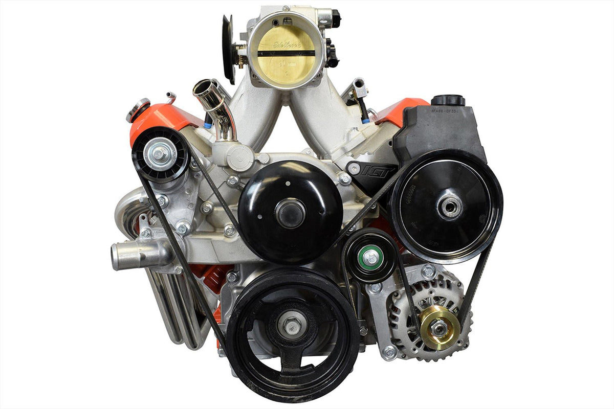 LS Truck Power Steering Bracket Kit Swap 5.3L 6.0L 4.8L  LS1 Camaro PS Pump Ict Billet 535638 1400x