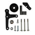 Black Cerakote LS1 Alternator Bracket Complete Idler Pulley Compatible with Camaro Factory LSX Billet - ICT Billet 551668-2B