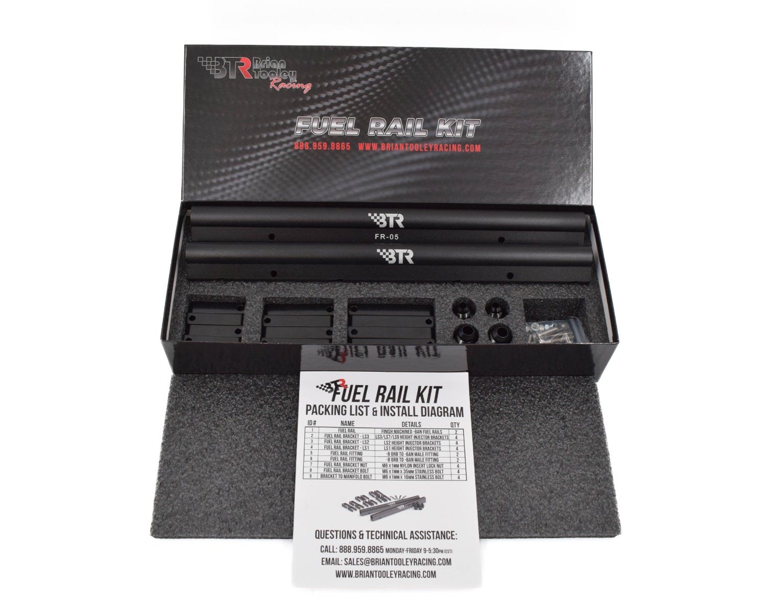 BTR Fuel Rail Kit For V2 Trinity Intake Manifolds - ICT Billet BTR-FRK-02