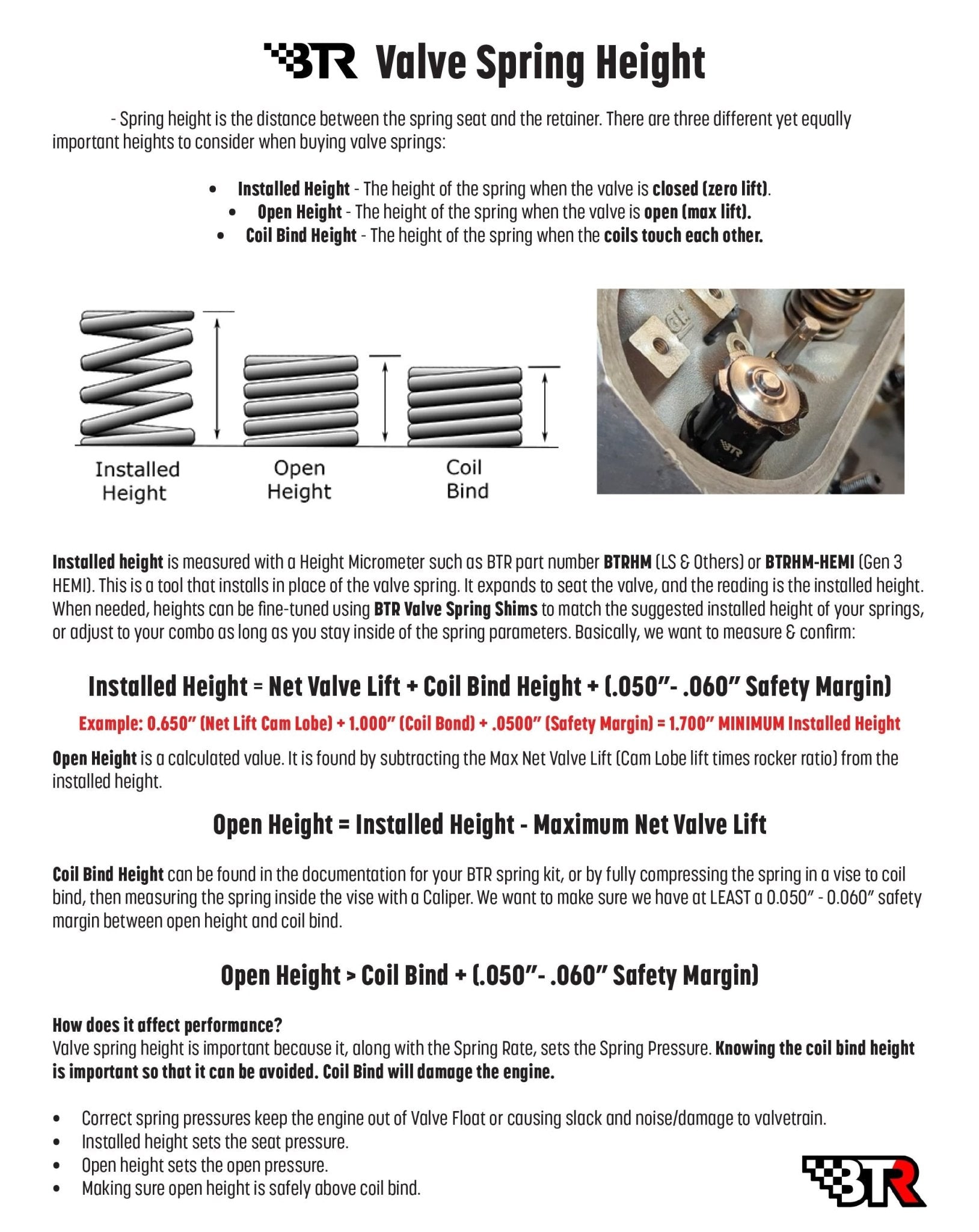 BTR GEN V LT1 Platinum Dual Spring Kit .660" Lift - ICT Billet BTR-SK007-0560-BB