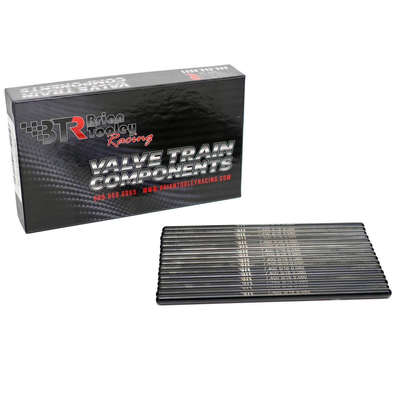 BTR LS CHROMOLY PUSHRODS, 5/16" DIAMETER, .080" WALL - ICT Billet BTR - PUSHROD - 7.200 - 5/16