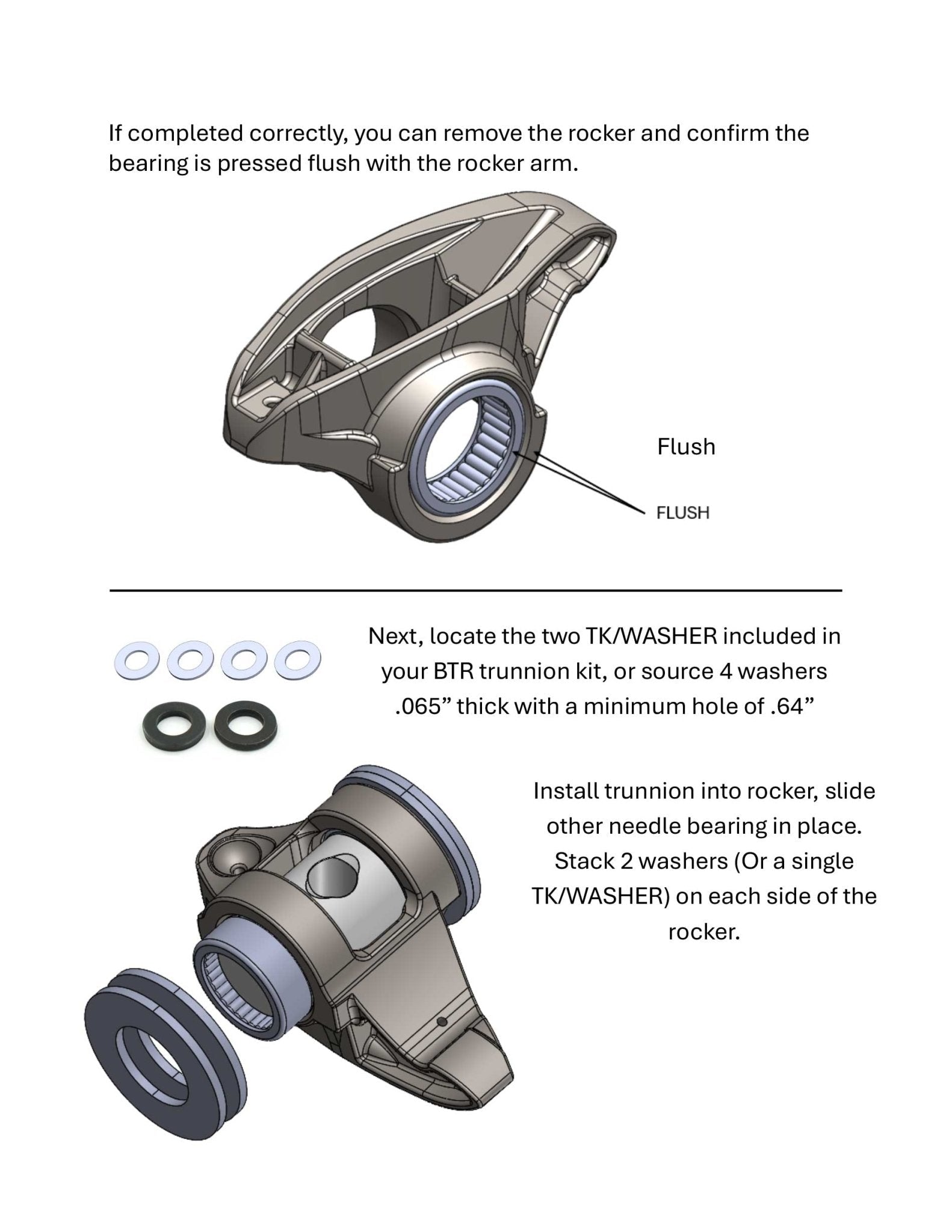 BTR Rocker Arm Trunnion Bearing Install Tool - ICT Billet BTR-TK-TOOL-P