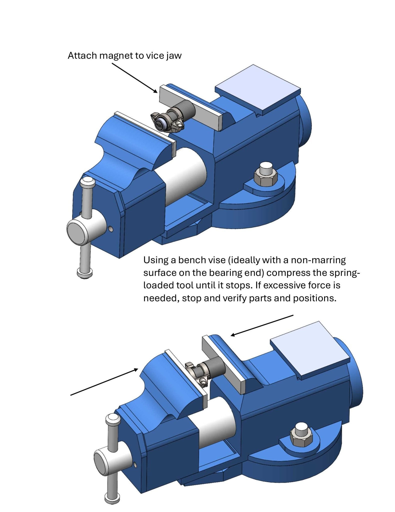 BTR Rocker Trunnion Bearing Install Tool - ICT Billet BTR-TK-TOOL-P