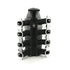 BTR Trinity Intake Manifold for LT w/ Port Injection - ICT Billet BTR-TRA-GENV-INJ-BLK-ML