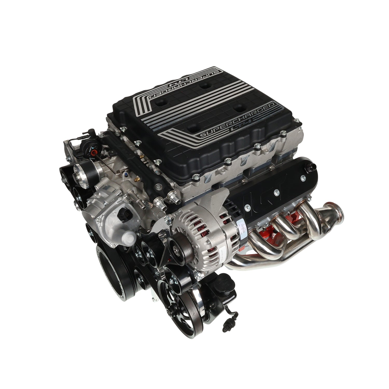 Camaro/CTS - V LT4 Supercharger to LS1 Cathedral Port Head Adapter Kit - ICT Billet INA - LS1 - LT - 20