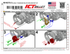 CTS-V LT4 Supercharger to LS Cathedral Head Adapters - ICT Billet INA-LS1-LT-20