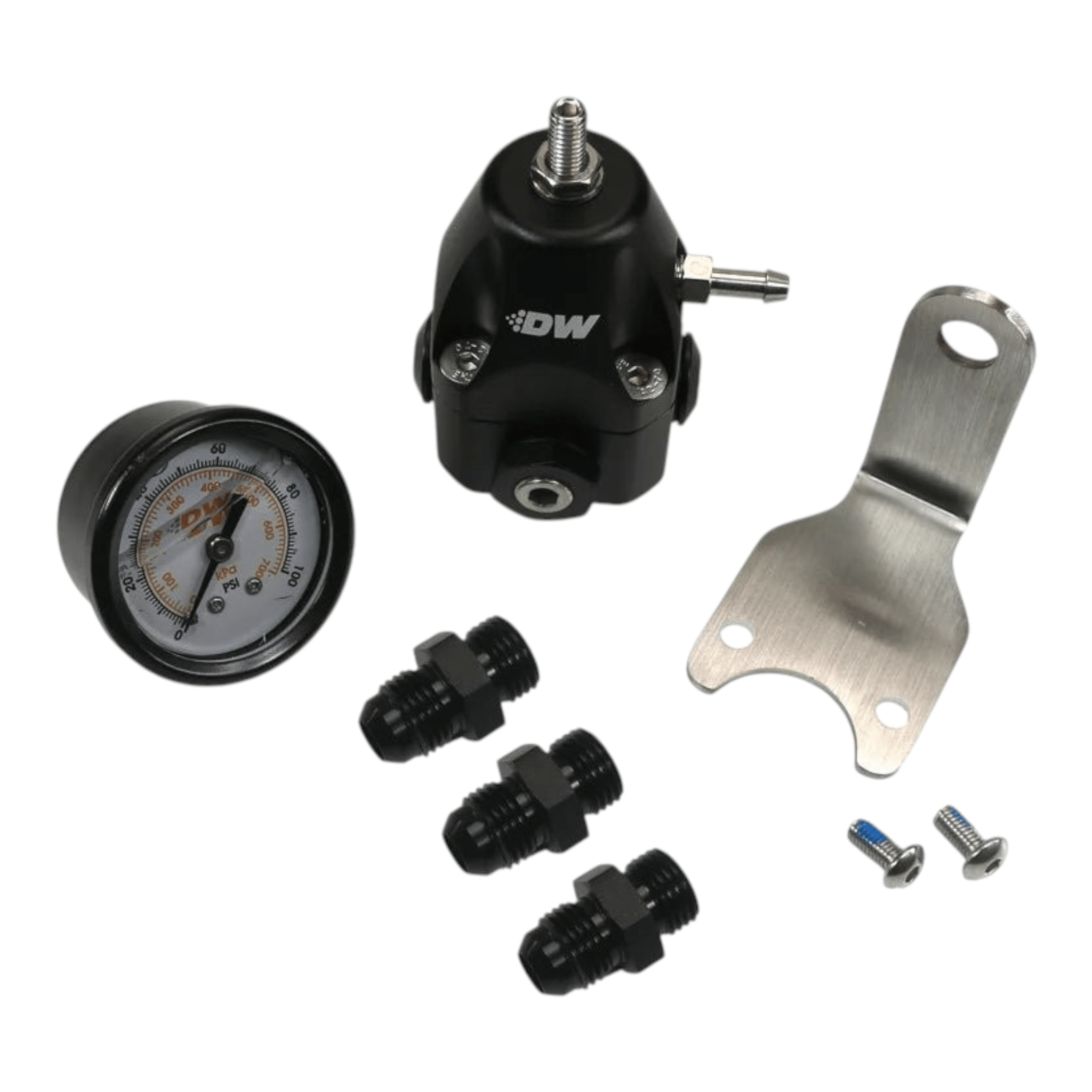 Deatschwerks Adjustable Fuel Pressure Regulator Kit - ICT Billet DW-6-1002-FRB-66