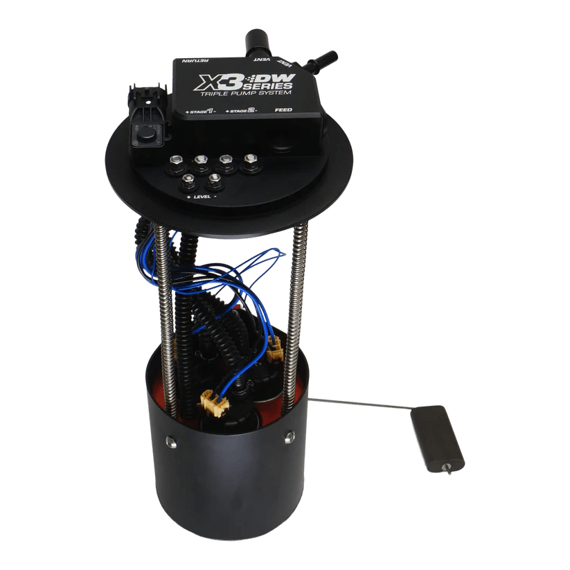 Deatschwerks X3 Triple 400lph Fuel pump module for GM Trucks 05 - 18 4.8L 5.3L 6.0L - ICT Billet DW - 9 - 401 - 7016