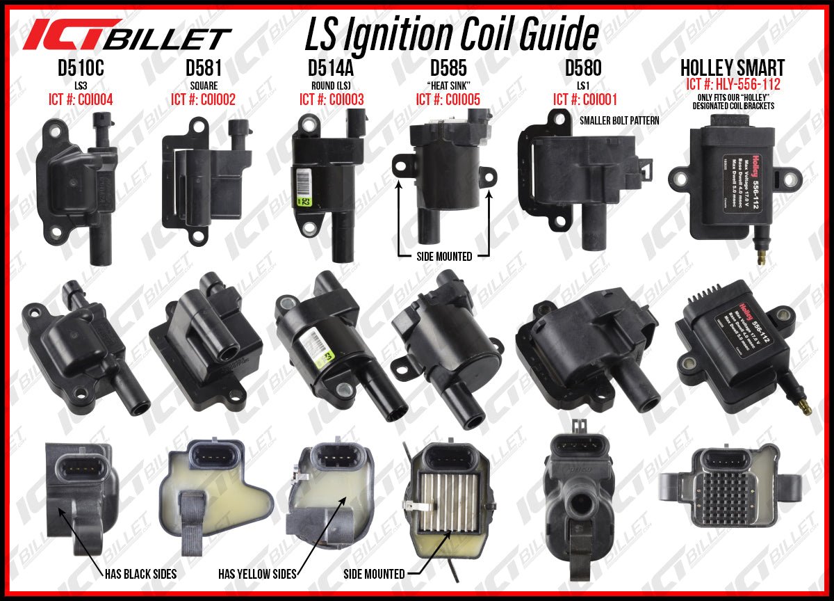 Delphi - Ignition Coil D514A OEM LS2 LS3 LS7 L98 LSA Factory - ICT Billet C0I003