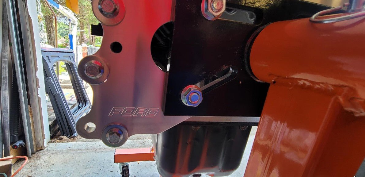 Engine Safe - Stand Adapter Plate Ford BBF SBF Modular Coyote Godzilla Trinity Boss Triton - ICT Billet 551869