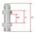 Extension 10AN flare to 10AN ORB Adapter Fitting - ICT Billet AN920-10-10XL