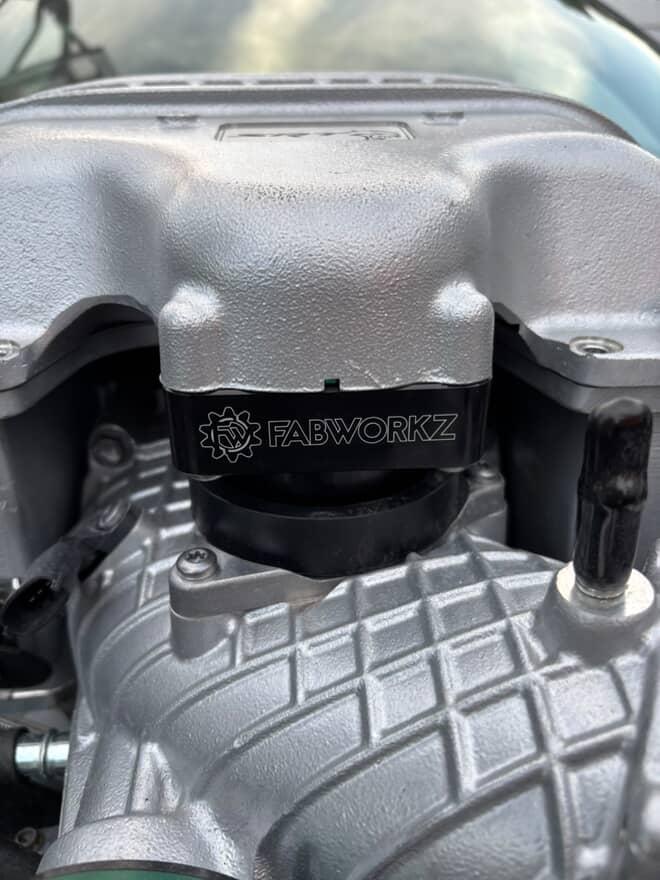 Fabworkz Hellcat Supercharger Bypass Valve v2 - Black - ICT Billet FAB-HCBYP