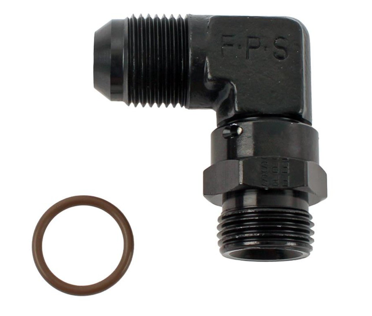 Fragola - 10AN 90 Degree Swivel to 10ORB - ICT Billet FRA-499210-BL