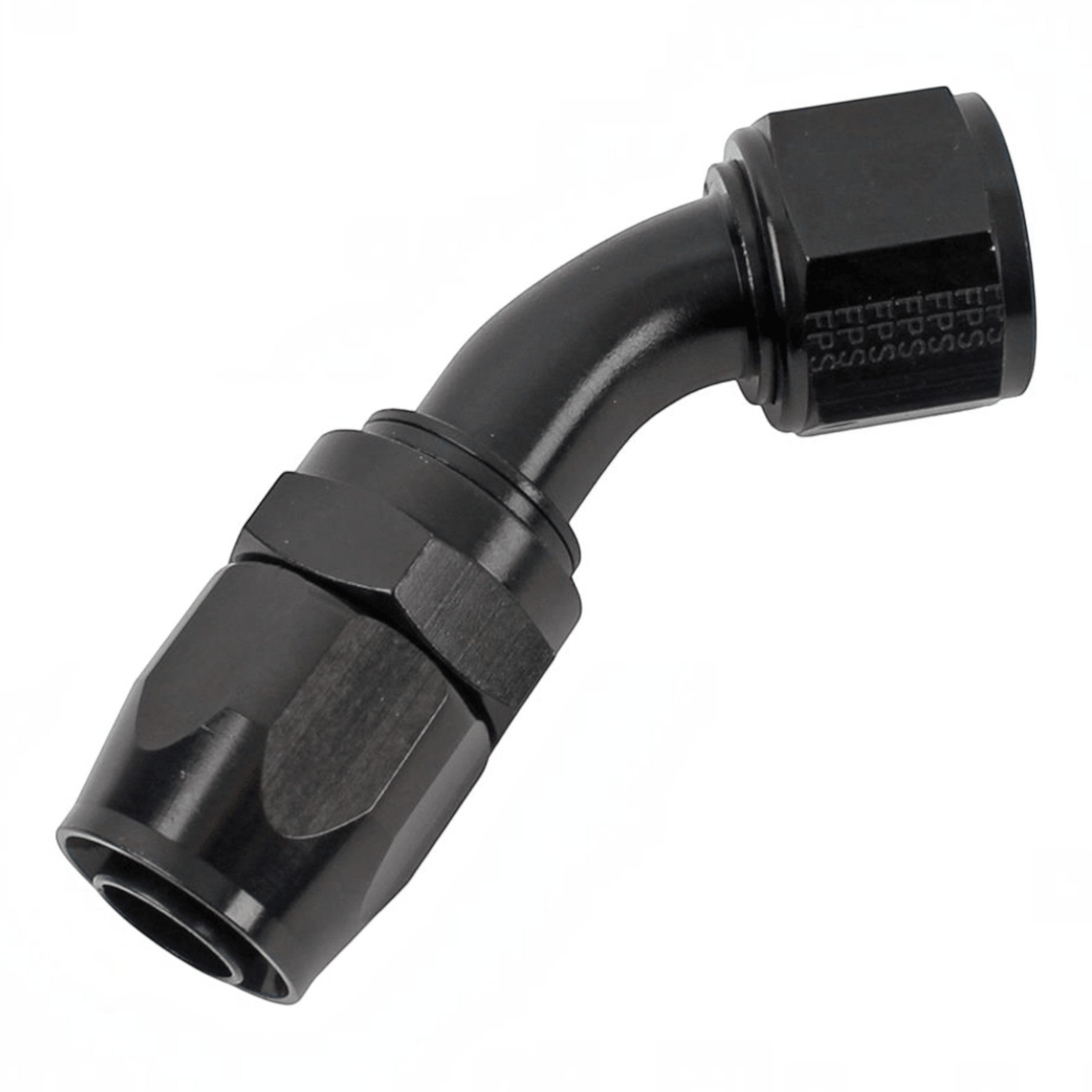 Fragola 12AN 45 Degree Braided Hose End Black - ICT Billet FRA-224512-BL