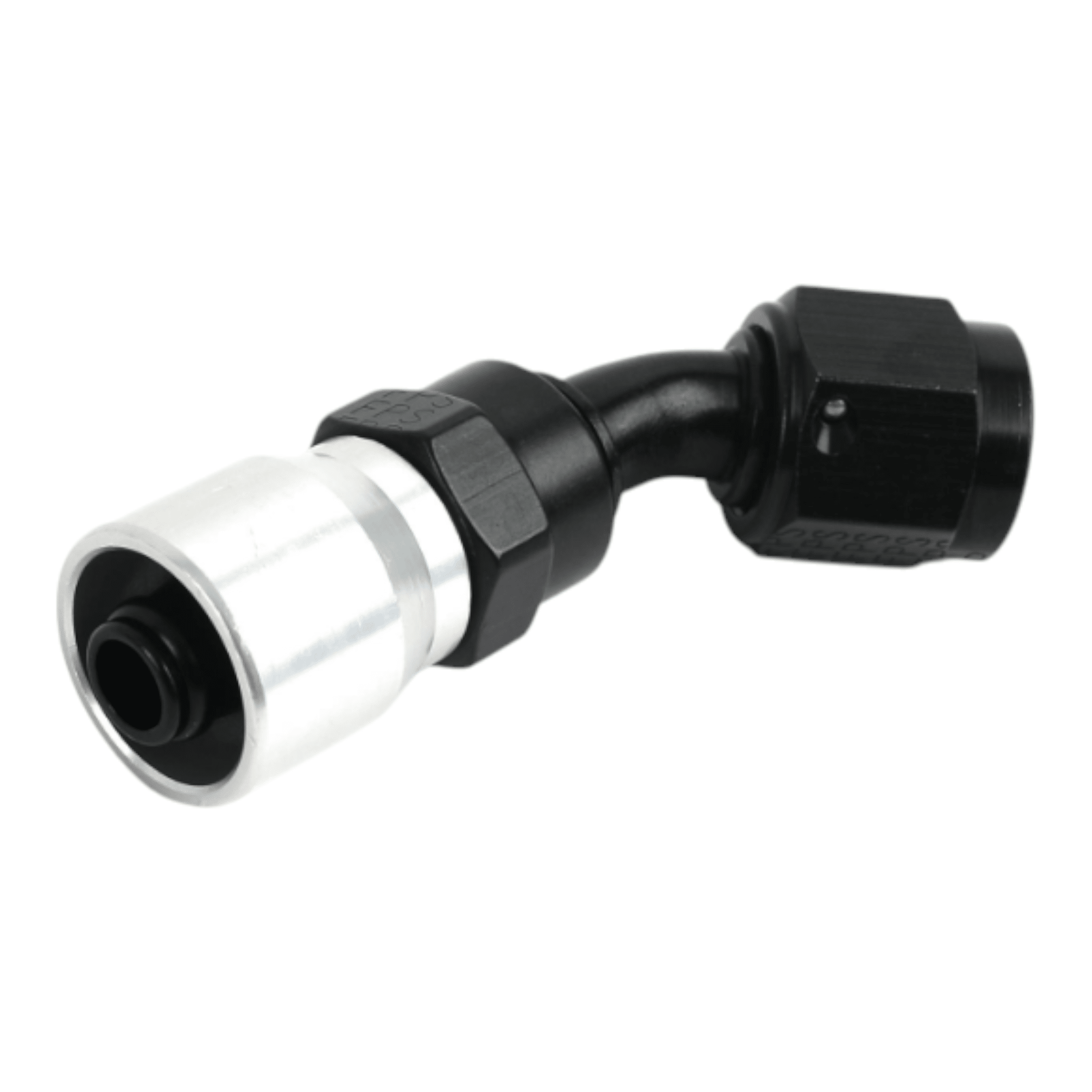 Fragola 6AN 45 Degree Sport Crimp Hose End Black - ICT Billet FRA-3104506