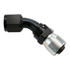 Fragola 6AN 45 Degree Sport Crimp Hose End Black - ICT Billet FRA-3104506