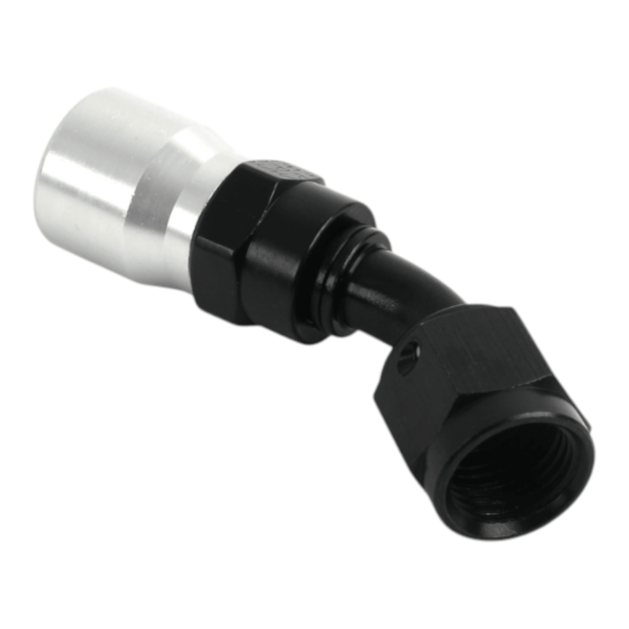 Fragola 6AN 45 Degree Sport Crimp Hose End Black - ICT Billet FRA-3104506