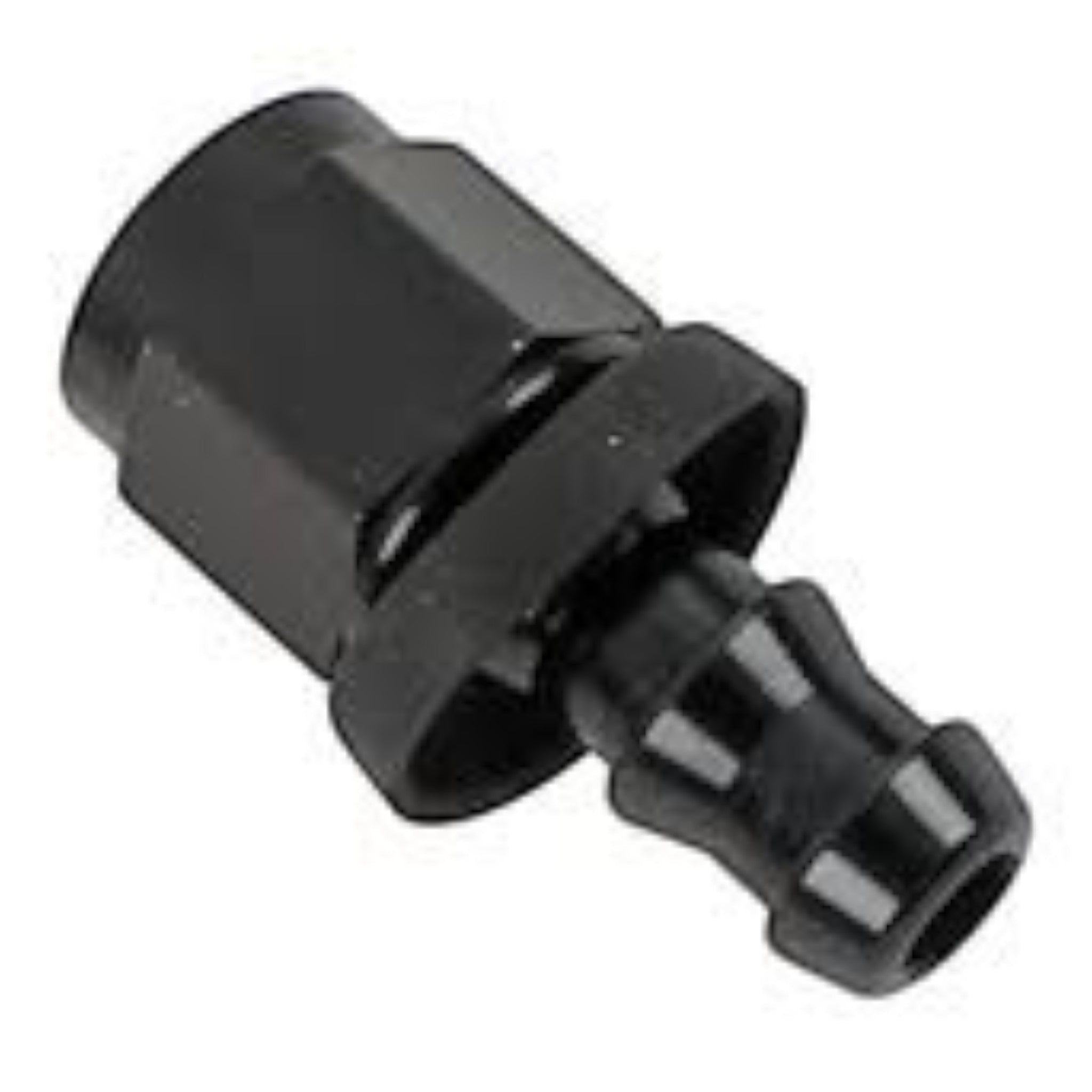 Fragola 6AN Straight Push Lok Hose End Black - ICT Billet FRA-200106-BL