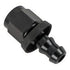 Fragola 6AN Straight Push Lok Hose End Black - ICT Billet FRA-200106-BL