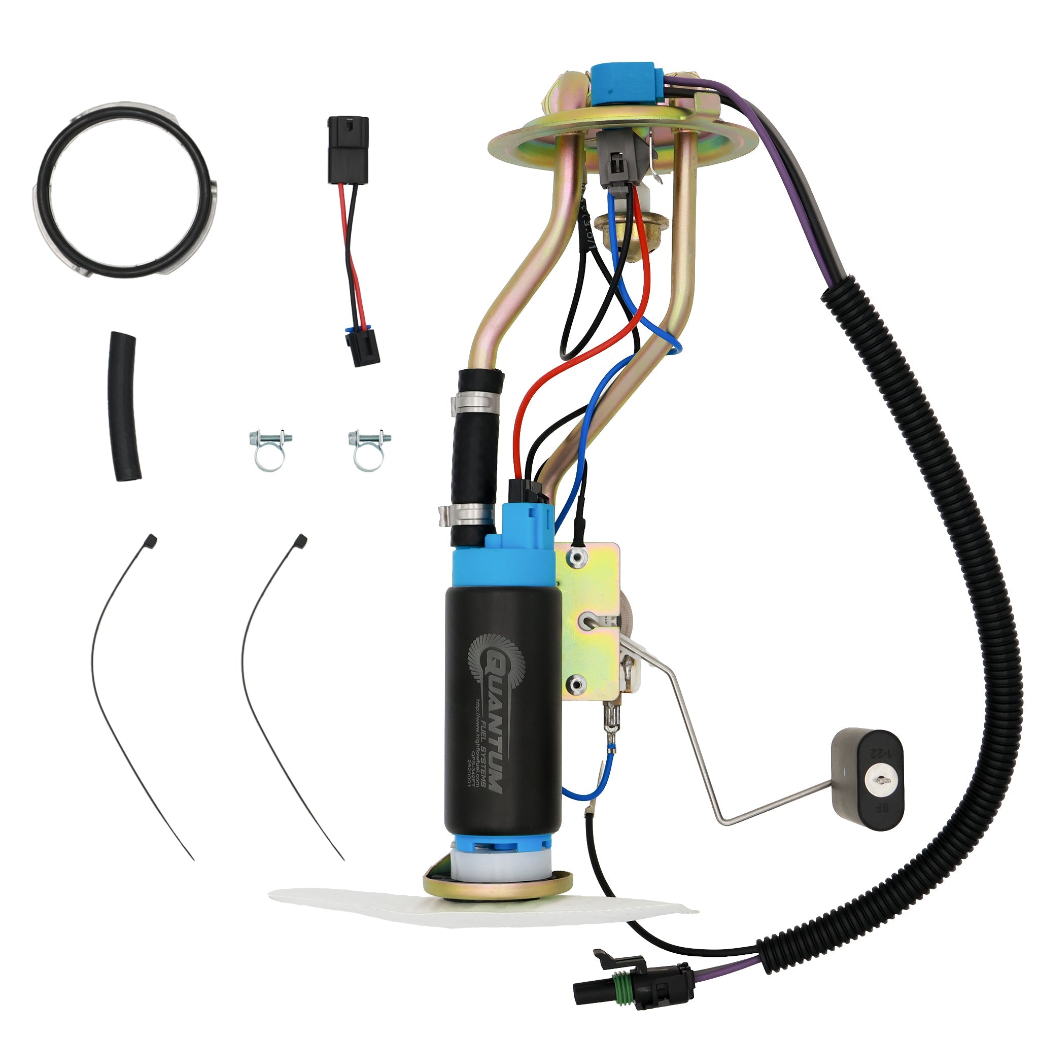 Fuel Pump Module 6AN 340 LPH (Silverado 73-91) - ICT Billet QFS-H880-342-BC
