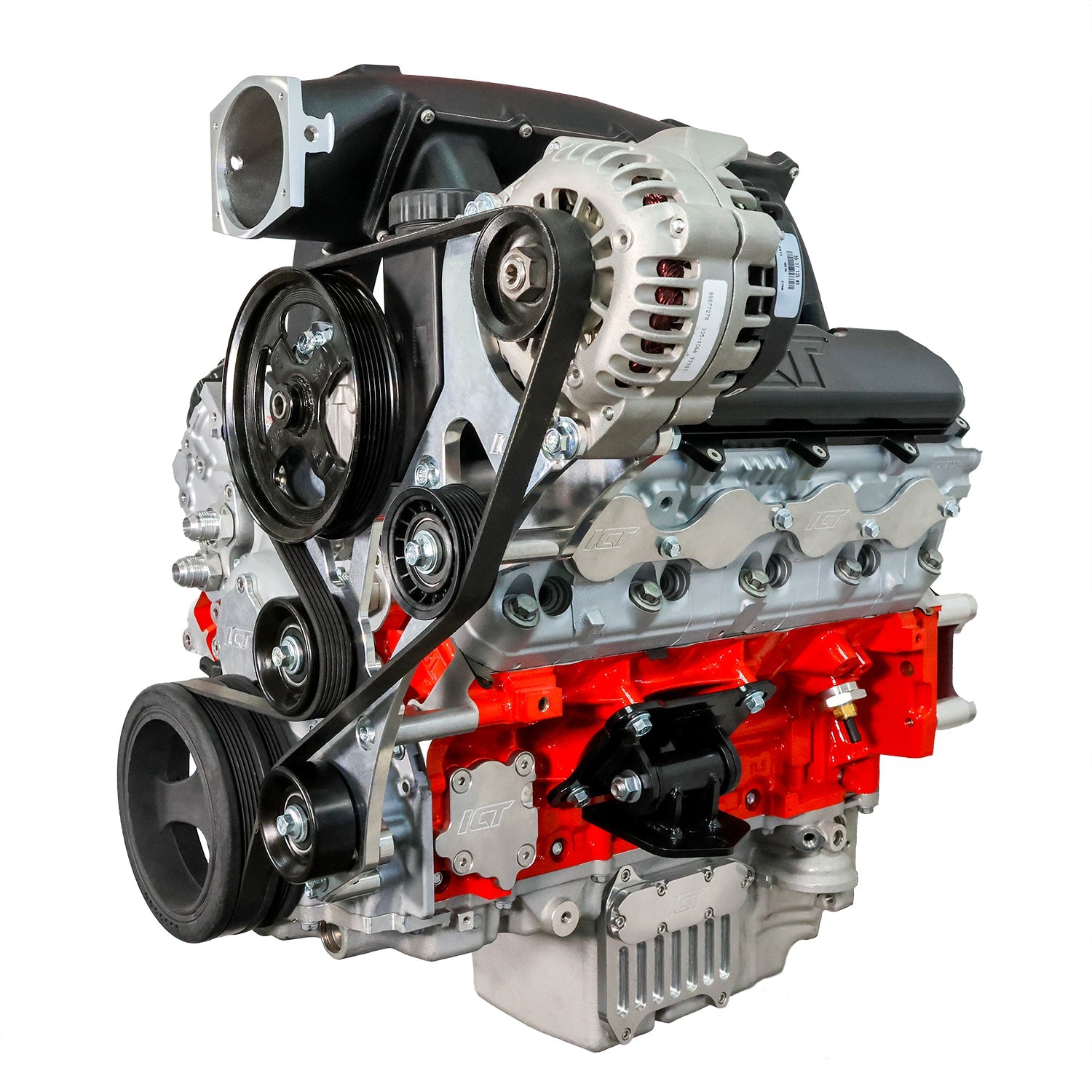 Gen V LT Camaro Electric Water Pump Alternator and Power Steering Bracket Kit - ICT Billet BKT - LT01 - E1 - 2