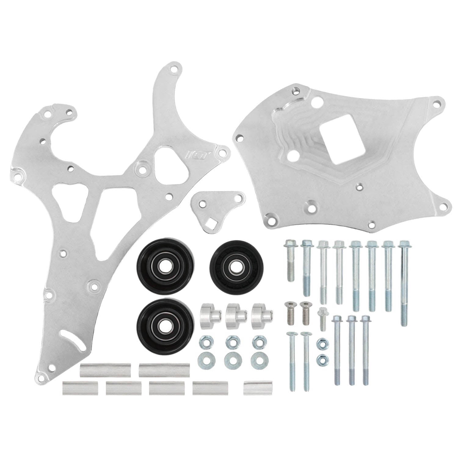 Gen V LT Camaro Electric Water Pump Alternator and Power Steering Bracket Kit - ICT Billet BKT-LT01-E1-2