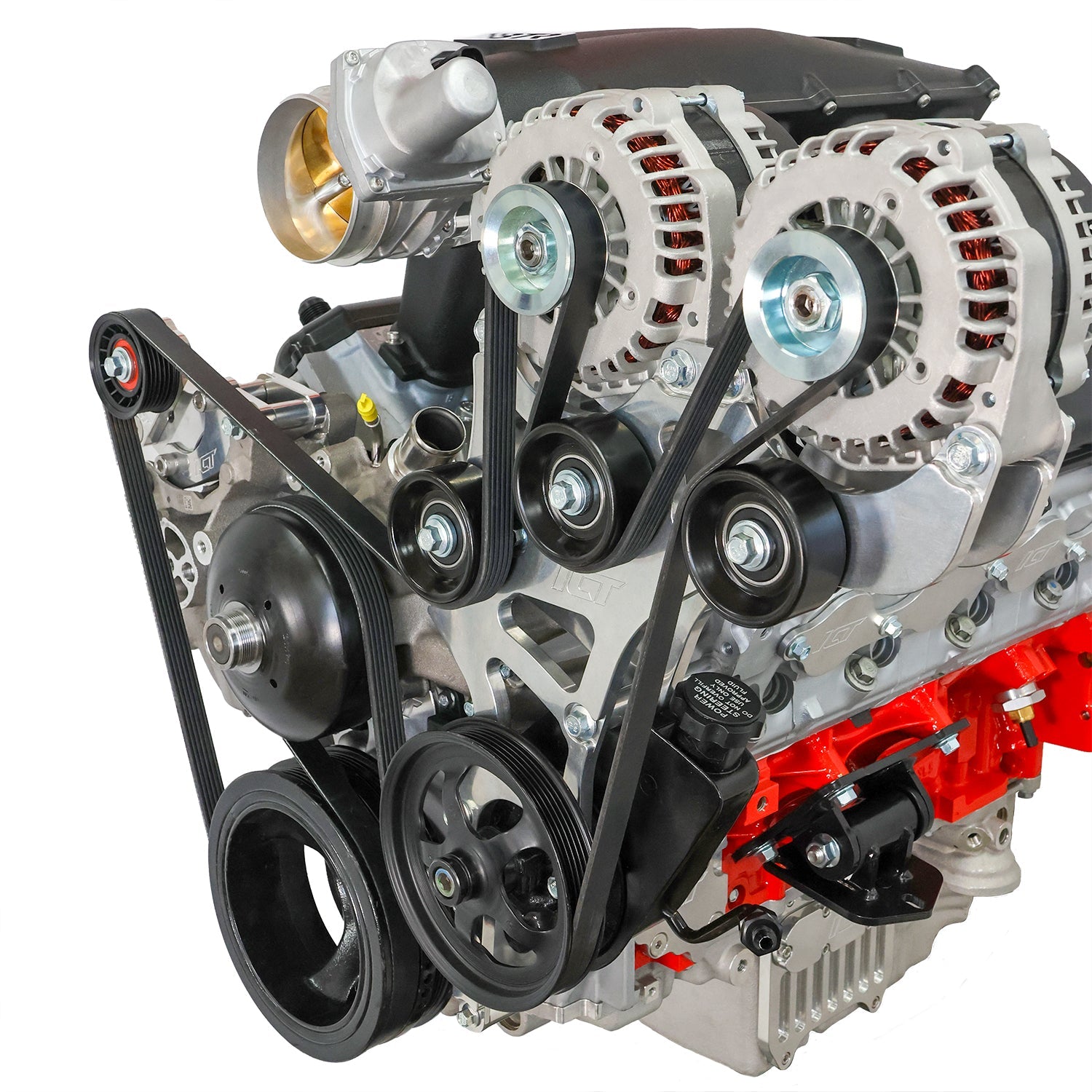 Gen V LT Truck Dual Alternator and Power Steering Bracket Kit - ICT Billet BKT - LT01 - 3DA