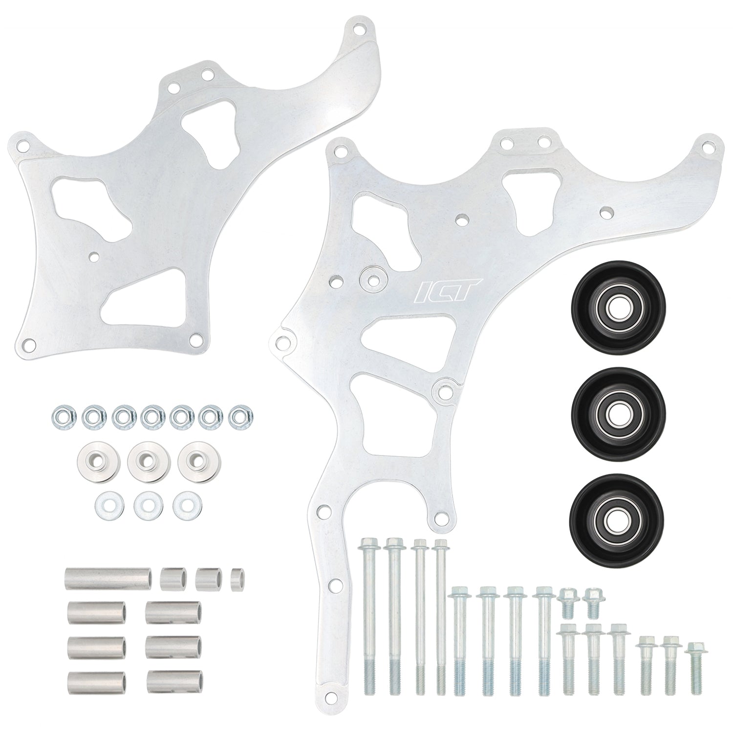 Gen V LT Truck Dual Alternator and Power Steering Bracket Kit - ICT Billet BKT - LT01 - 3DA