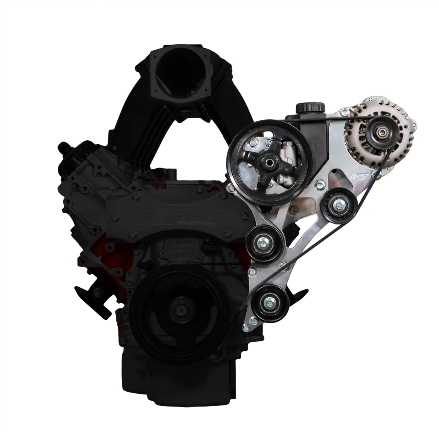 Gen V LT Truck Electric Water Pump Alternator and Power Steering Bracket Kit - ICT Billet BKT - LT01 - E1 - 3