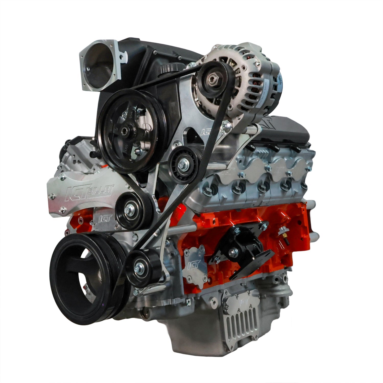 Gen V LT Truck Electric Water Pump Alternator and Power Steering Bracket Kit - ICT Billet BKT - LT01 - E1 - 3