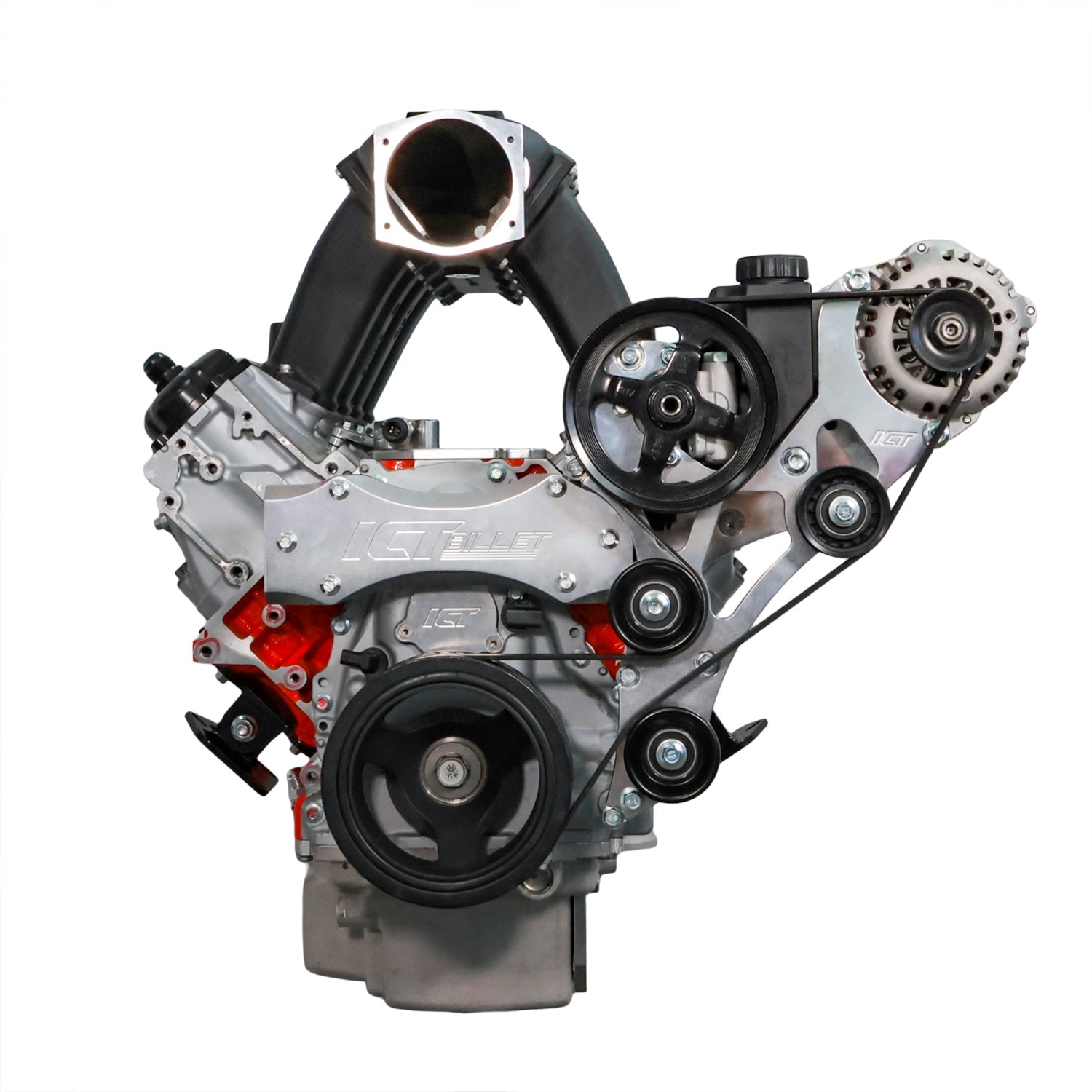 Gen V LT Truck Electric Water Pump Alternator and Power Steering Bracket Kit - ICT Billet BKT - LT01 - E1 - 3