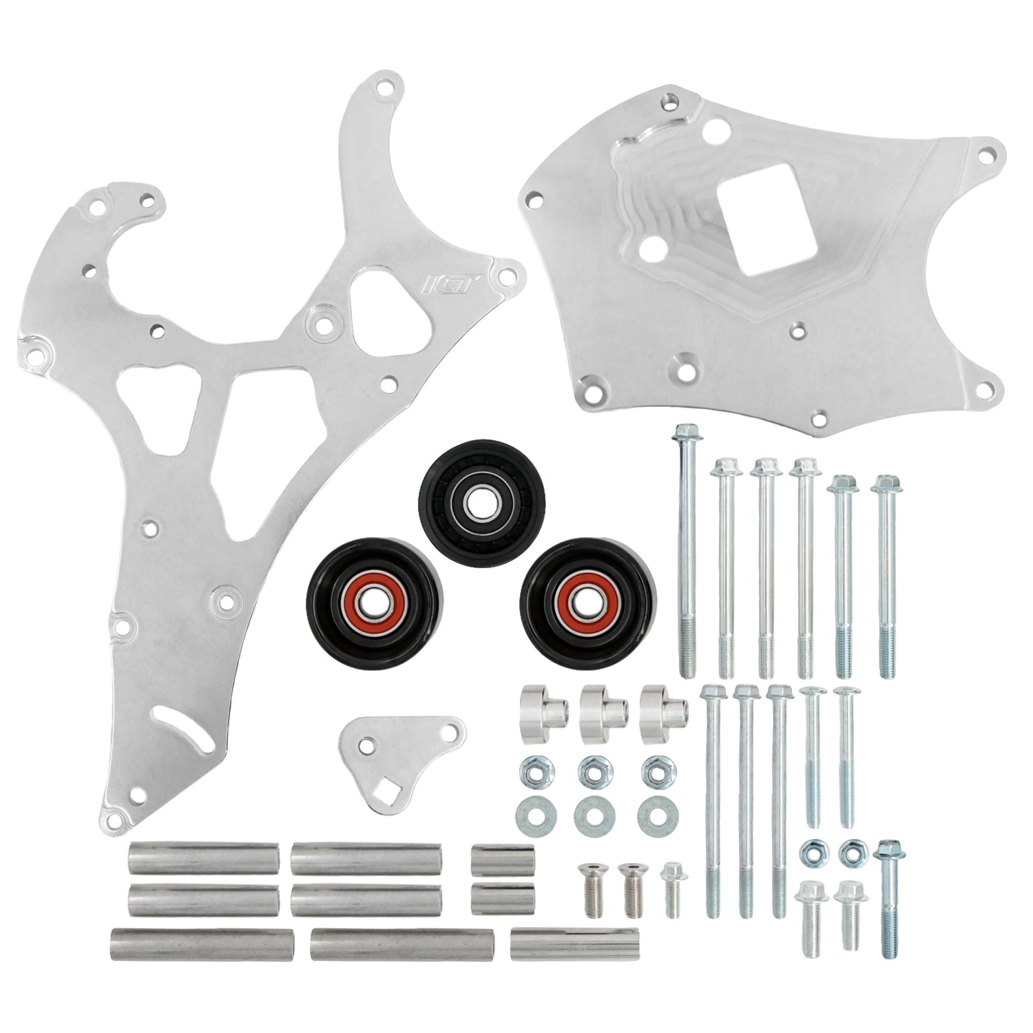 Gen V LT Truck Electric Water Pump Alternator and Power Steering Bracket Kit - ICT Billet BKT - LT01 - E1 - 3
