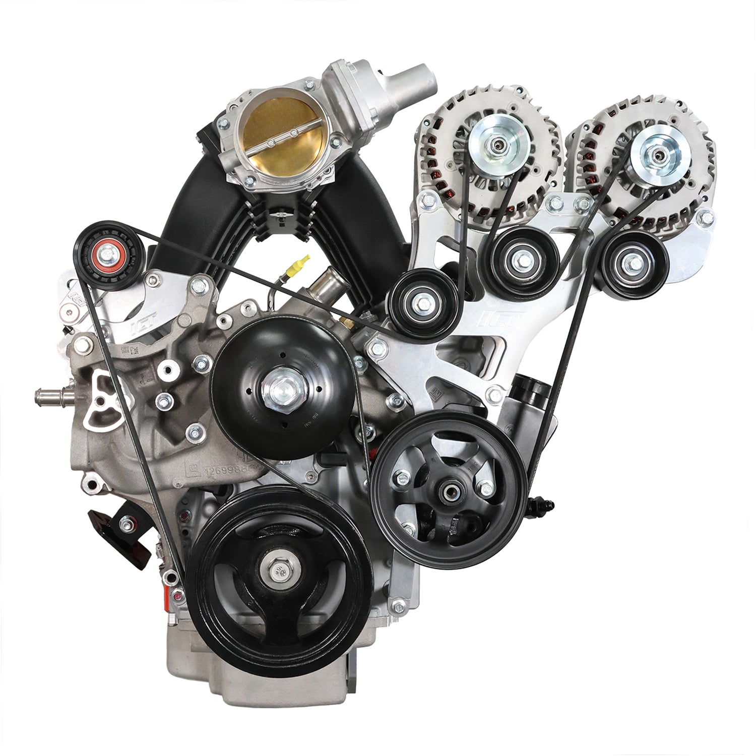 Gen V LT Truck Water Pump to LS Truck Fan Clutch Adapter - ICT Billet 551829 - L84 - LS