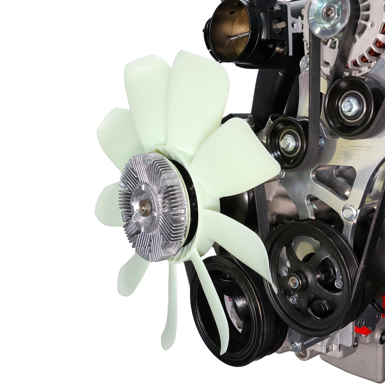 Gen V LT Truck Water Pump to LS Truck Fan Clutch Adapter - ICT Billet 551829 - L84 - LS