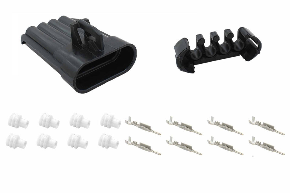 O2 Sensor Male Connector GM LS O2 Oxygen Sensor Flat 4-Wire Male Connector Component Kit – ICT ...