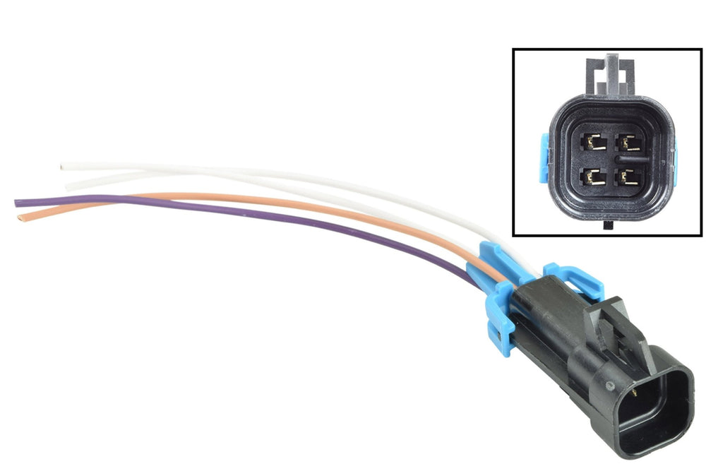 O2 Sensor Male Connector GM LS O2 Oxygen Sensor Square Male 1-Keyway Wire Connector Plug Pigtail ...