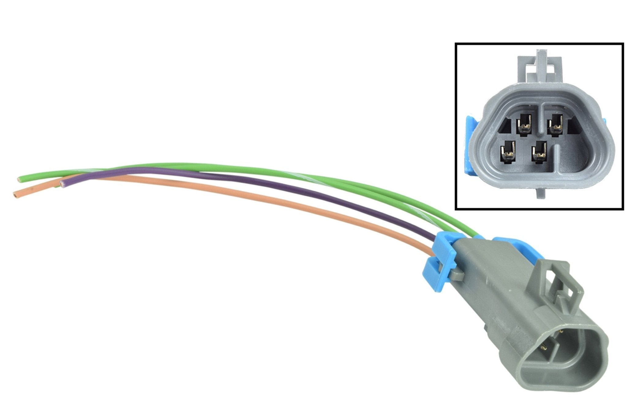 O2 Sensor Male Connector GM LS O2 Oxygen Sensor Trapezoid Male Connector Plug Pigtail – ICT Billet